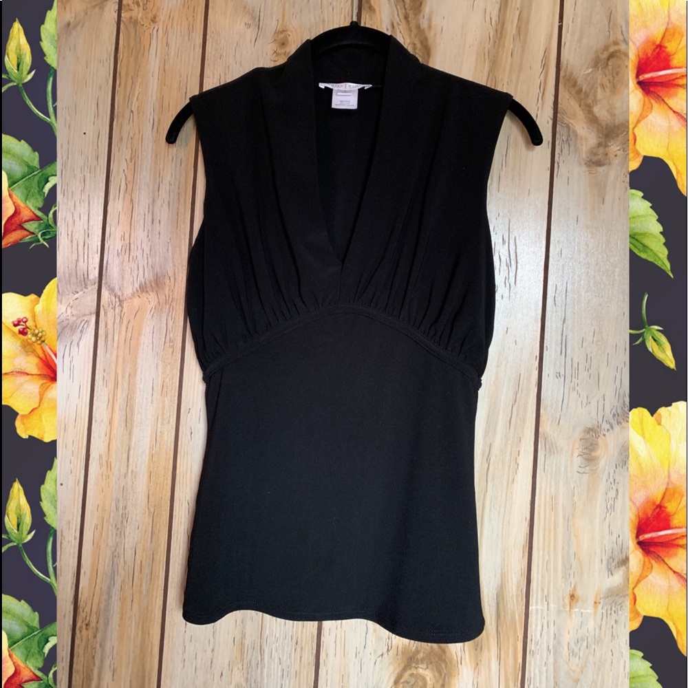 White House Black Market. Black  Sleeveless Top. S